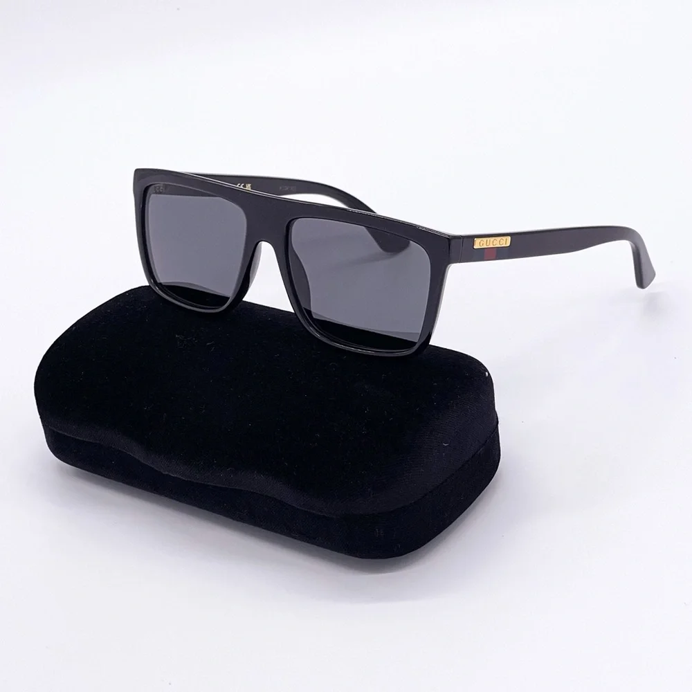 NEW GUCCI MEN BLACK SUNGLASSES GG0748S 001